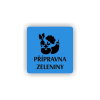 Cedule přípravna zeleniny | Piktogram (čtverec)