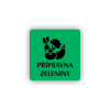 Cedule přípravna zeleniny | Piktogram (čtverec)