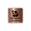 Cedule přípravna zeleniny | Piktogram (čtverec)