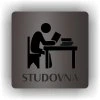 Cedule studovna – plast (piktogram)
