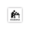 Cedule studovna | Piktogram (čtverec)