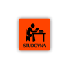 Cedule studovna | Piktogram (čtverec)