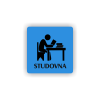 Cedule studovna | Piktogram (čtverec)