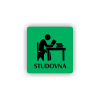 Cedule studovna | Piktogram (čtverec)