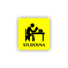 Cedule studovna | Piktogram (čtverec)