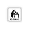 Cedule studovna | Piktogram (čtverec)