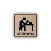 Cedule studovna | Piktogram (čtverec)