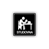 Cedule studovna | Piktogram (čtverec)