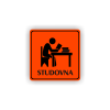 Cedule studovna | Piktogram (čtverec)