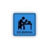 Cedule studovna | Piktogram (čtverec)