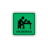 Cedule studovna | Piktogram (čtverec)