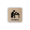 Cedule čítárna | Piktogram (čtverec)