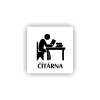 Cedule čítárna | Piktogram (čtverec)