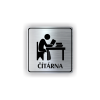 Cedule čítárna | Piktogram (čtverec)