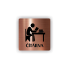 Cedule čítárna | Piktogram (čtverec)
