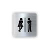 Cedule wc ženy, muži | Piktogram (čtverec)