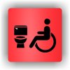 Piktogram - WC VOZÍČKÁŘ, INVALIDA