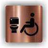 Piktogram - WC VOZÍČKÁŘ, INVALIDA