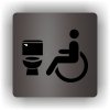 Piktogram - WC VOZÍČKÁŘ, INVALIDA