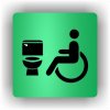 Piktogram - WC VOZÍČKÁŘ, INVALIDA