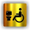 Piktogram - WC VOZÍČKÁŘ, INVALIDA