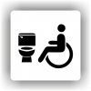 Piktogram - WC VOZÍČKÁŘ, INVALIDA