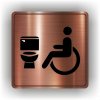 Piktogram - WC VOZÍČKÁŘ, INVALIDA