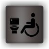 Piktogram - WC VOZÍČKÁŘ, INVALIDA