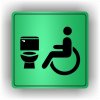 Piktogram - WC VOZÍČKÁŘ, INVALIDA