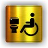 Piktogram - WC VOZÍČKÁŘ, INVALIDA