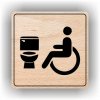 Piktogram - WC VOZÍČKÁŘ, INVALIDA