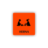 Cedule herna | Piktogram (čtverec)