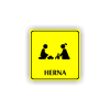 Cedule herna | Piktogram (čtverec)
