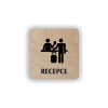 Cedule recepce | Piktogram (čtverec)