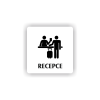 Cedule recepce | Piktogram (čtverec)