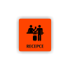 Cedule recepce | Piktogram (čtverec)