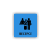 Cedule recepce | Piktogram (čtverec)