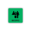 Cedule recepce | Piktogram (čtverec)