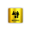 Cedule recepce | Piktogram (čtverec)