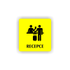 Cedule recepce | Piktogram (čtverec)