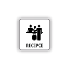 Cedule recepce | Piktogram (čtverec)