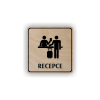 Cedule recepce | Piktogram (čtverec)