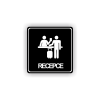 Cedule recepce | Piktogram (čtverec)
