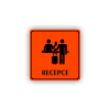 Cedule recepce | Piktogram (čtverec)