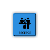 Cedule recepce | Piktogram (čtverec)