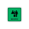 Cedule recepce | Piktogram (čtverec)