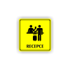 Cedule recepce | Piktogram (čtverec)