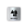 Cedule recepce | Piktogram (čtverec)
