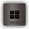 Cedule sklad – plast (piktogram)