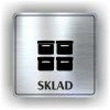 Cedule sklad – plast (piktogram)